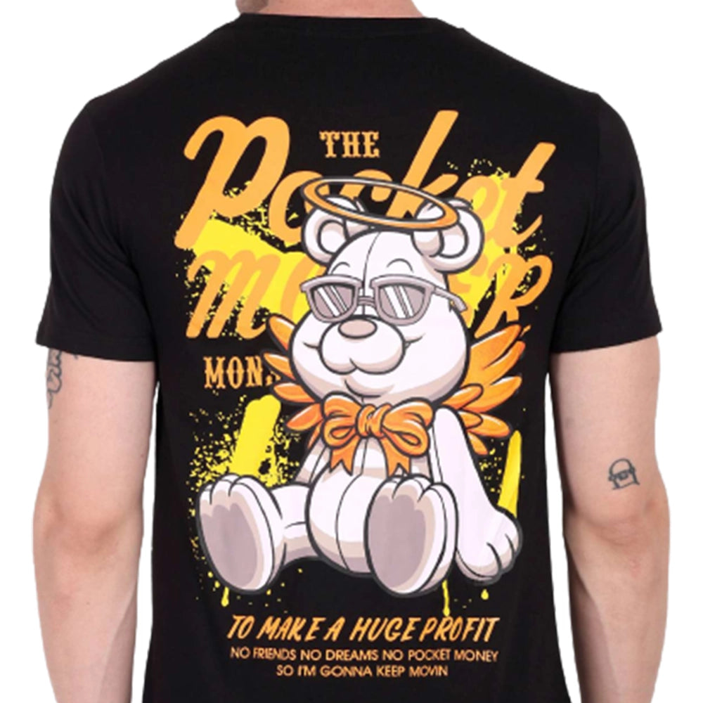 Dillon Killen Bear Printed Black T-Shirts (1)